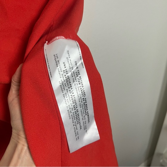 Dress the Population Orange Off-Shoulder Midi Dress - Picture 6 of 12